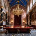 69X89 Inch 57 Lights Oversized Baroque Style Antique Copper Chandelier-大吊灯-Jecanoli
