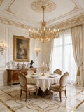 47X31 Inch 20 Lights French Empire Style Brass and Crystal Chandelier Light-铜灯-Jecanoli