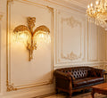 2 Lights Antique Brass & Crystal Wall Sconce-壁灯-Jecanoli