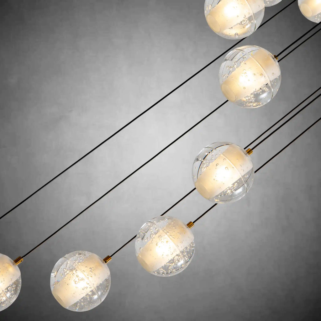 14-Light Crystal Staircase Chandelier