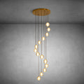 14-Light Crystal Staircase Chandelier
