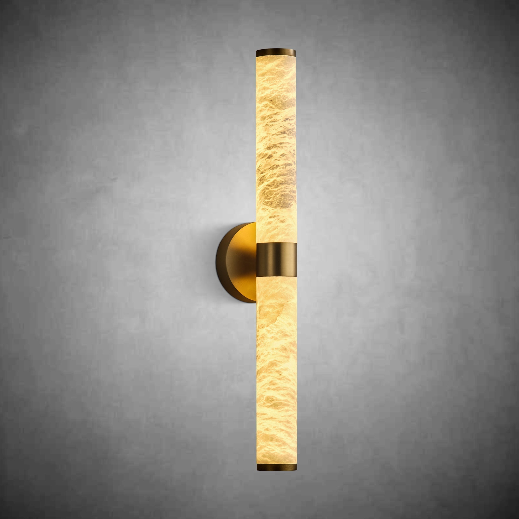 Alabaster Wall Sconces, 24" Brass Wall Sconce