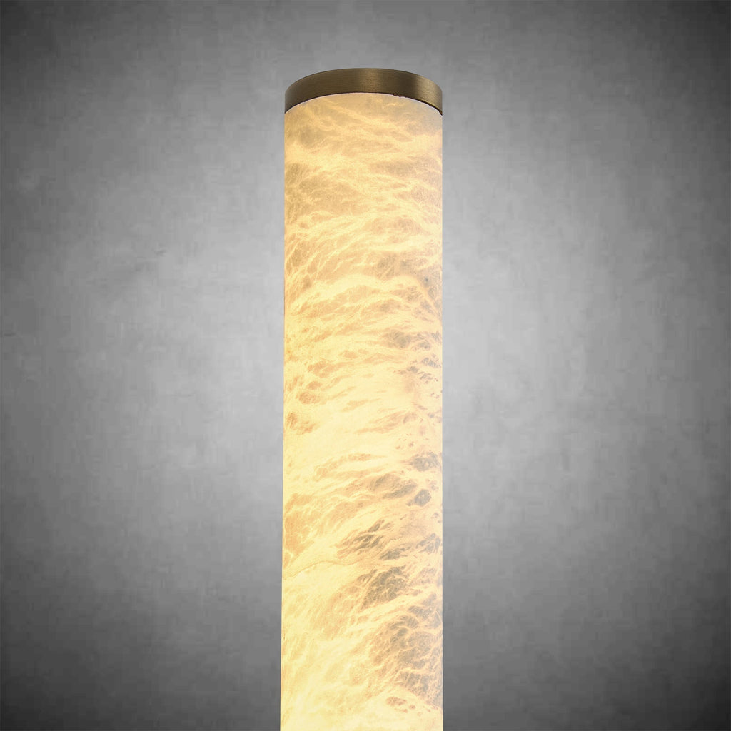 Alabaster Wall Sconces, 24" Brass Wall Sconce