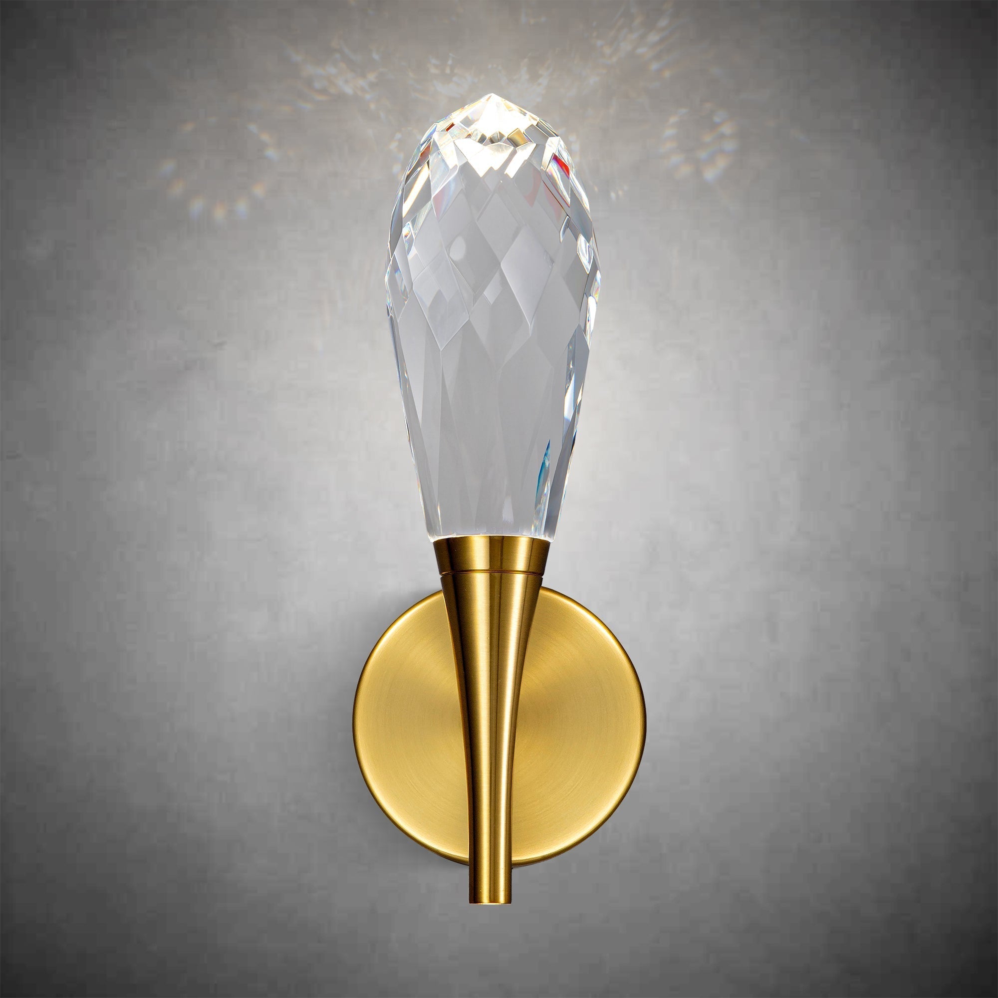 Gold Sconces Wall Lighting - Crystal Wall Sconces, Modern Bathroom Vanity Mirror Light