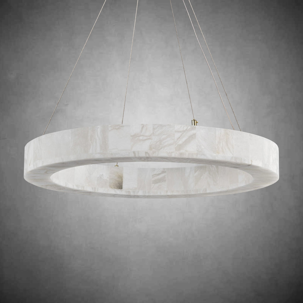 Alabaster Round Chandelier