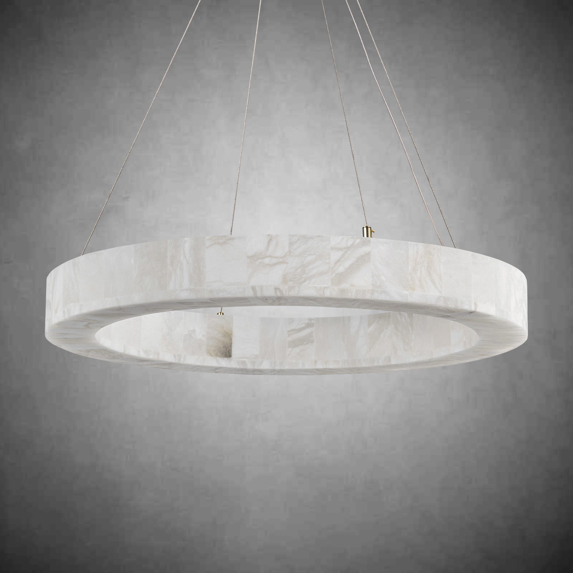 Alabaster Round Chandelier