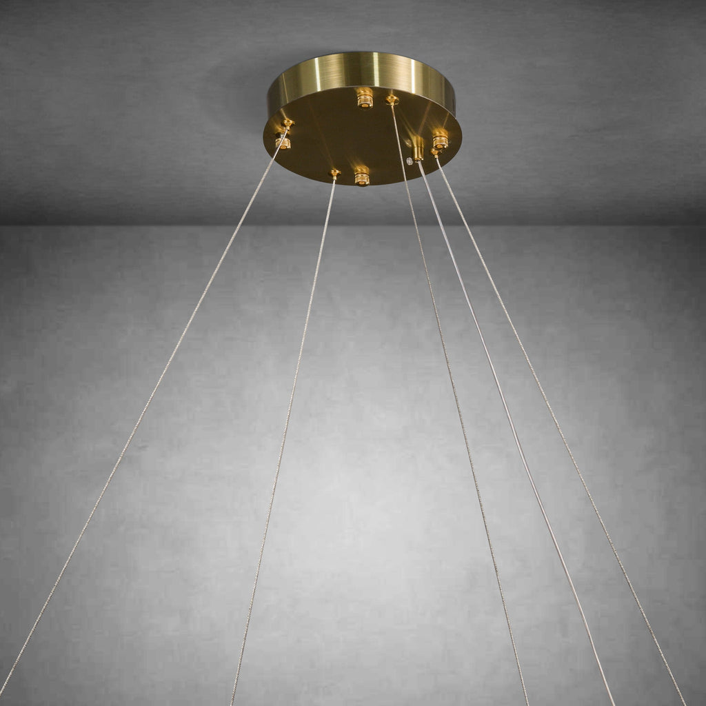 Alabaster Round Chandelier