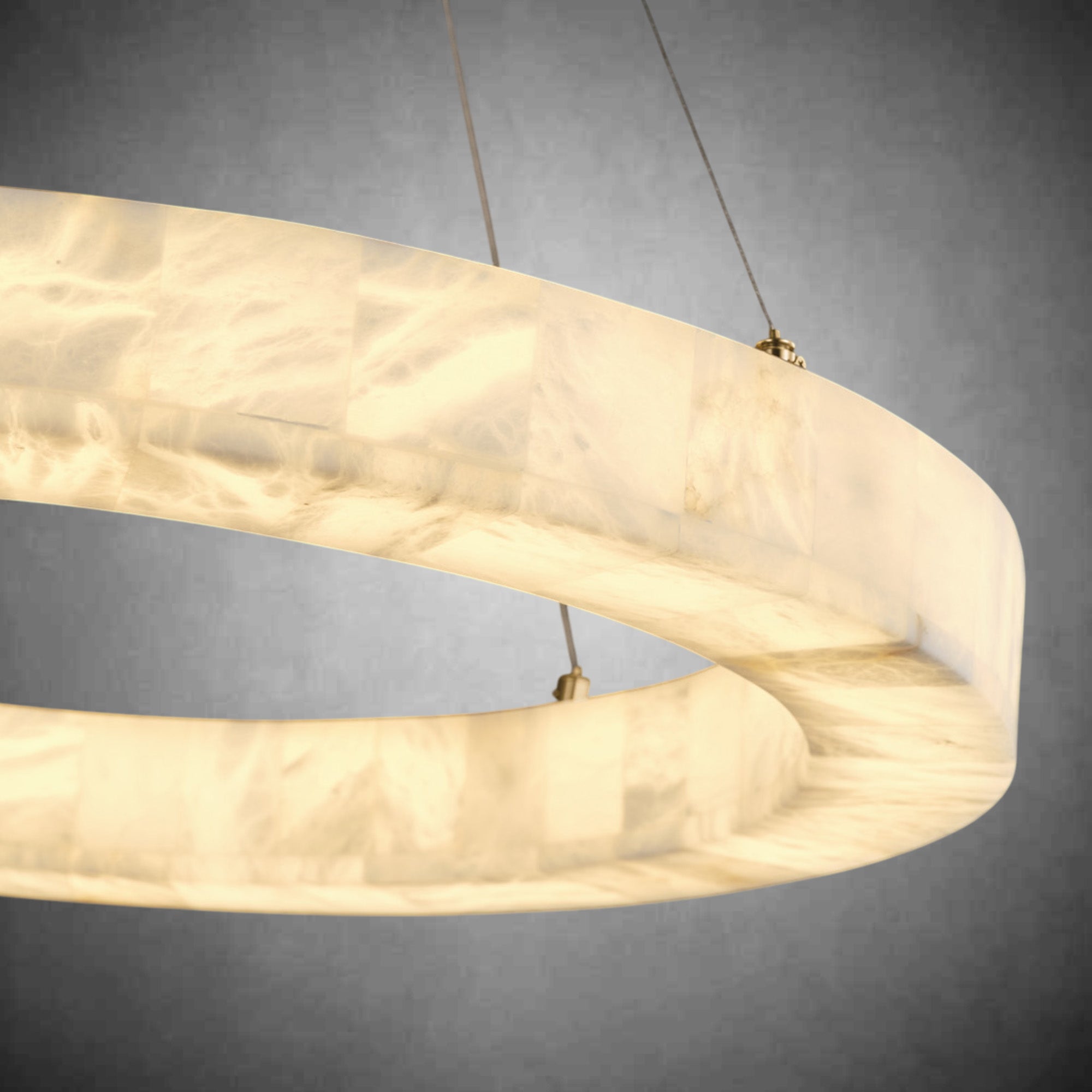 Alabaster Round Chandelier