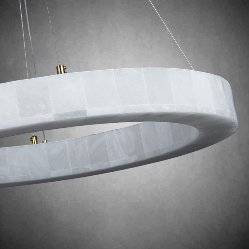 Alabaster Round Chandelier
