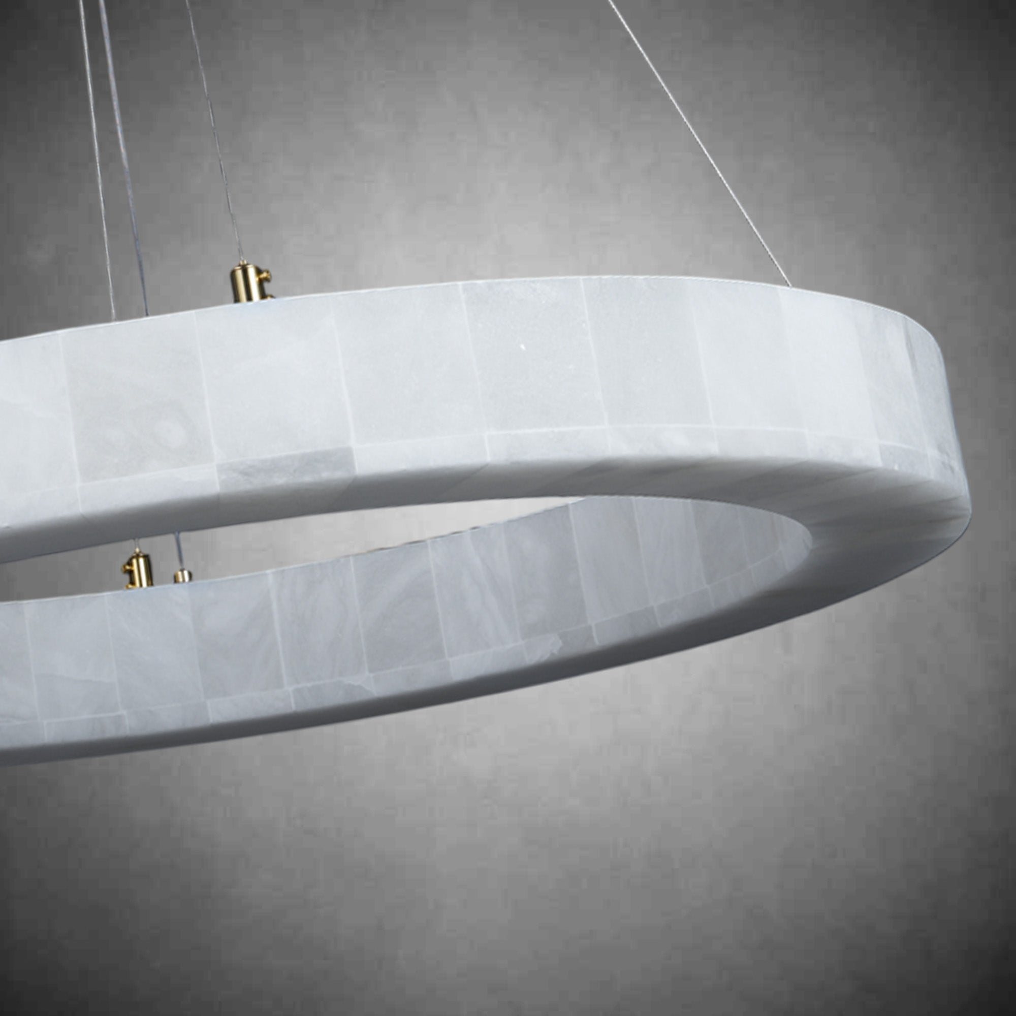 Alabaster Round Chandelier