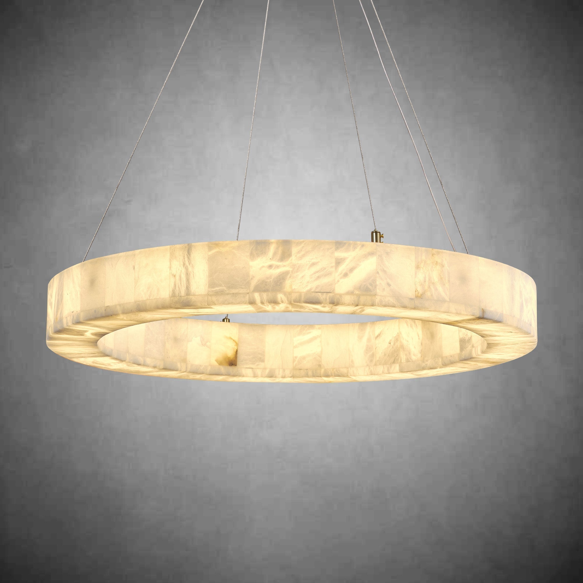 Alabaster Round Chandelier