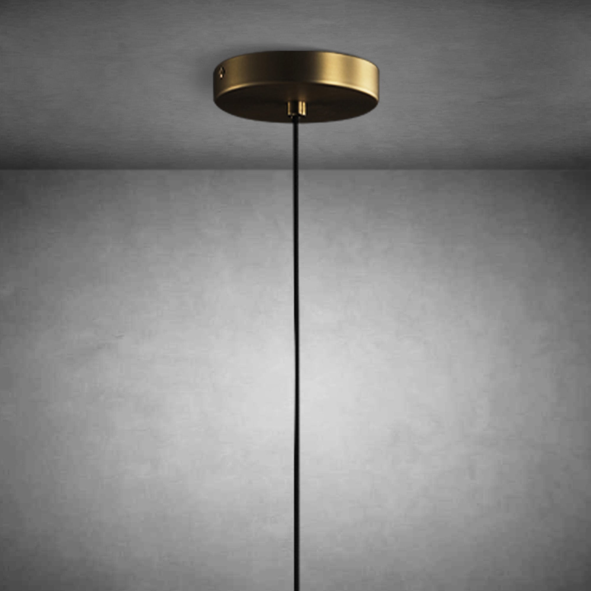Alabaster Cone-Shaped Pendant Lamp