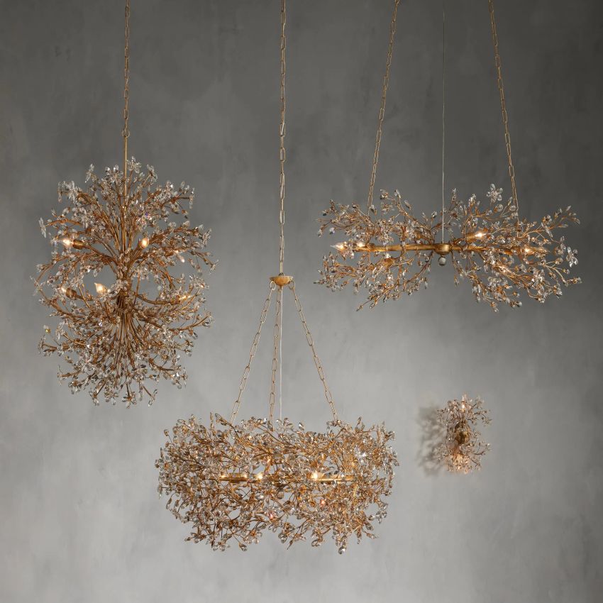 Fiore Crown Chandelier-Chandelier-Jecanoli