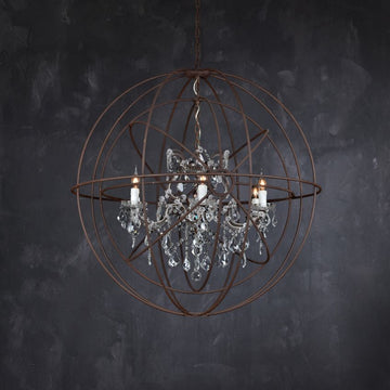 Zoraida Crystal Ball Chandelier-Chandelier-Jecanoli