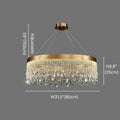 Zara Gold Crystal Chandelier for Living Room & Dining Room-Crystal Chandelier-Jecanoli