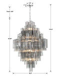 Addas Diamond Chandelier 49''H-Jecanoli
