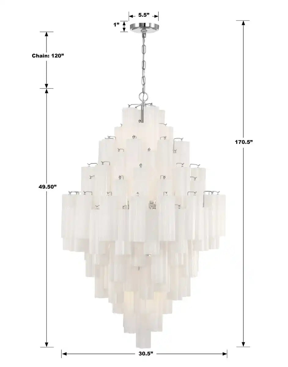 Addas Diamond Chandelier 49''H-Jecanoli