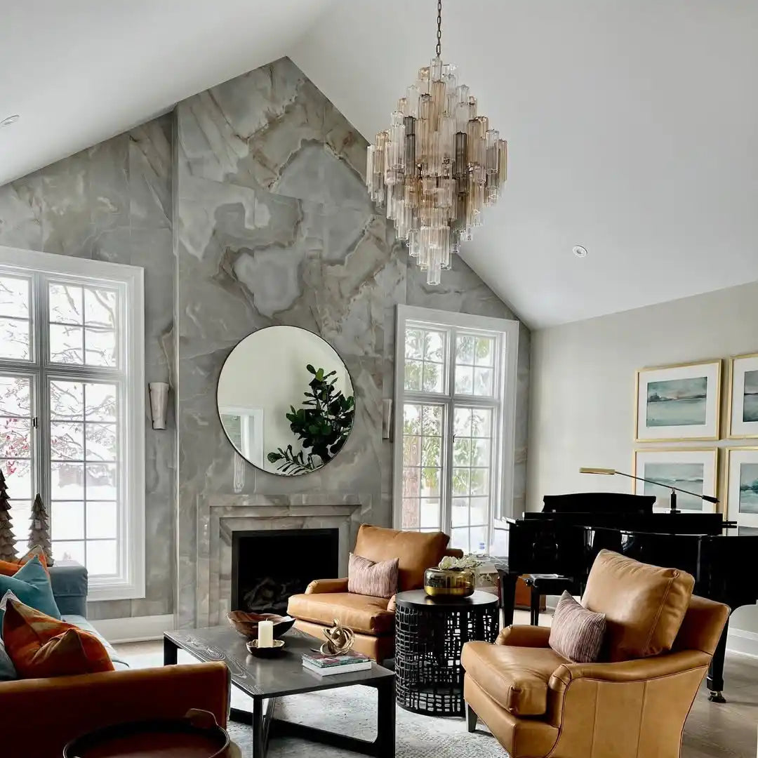 Addas Diamond Chandelier 49''H-Jecanoli