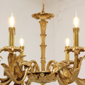 26X20 Inch 6 Lights Baroque Style European Antique Copper Chandelier-铜灯-Jecanoli