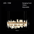 Alabaster Acropolis LED Square Chandelier - 19.7