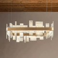 Alabaster Acropolis LED Square Chandelier - 19.7