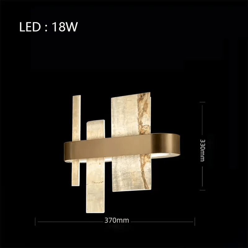 Alabaster Acropolis LED Wall Sconce - 25.6" W-Jecanoli