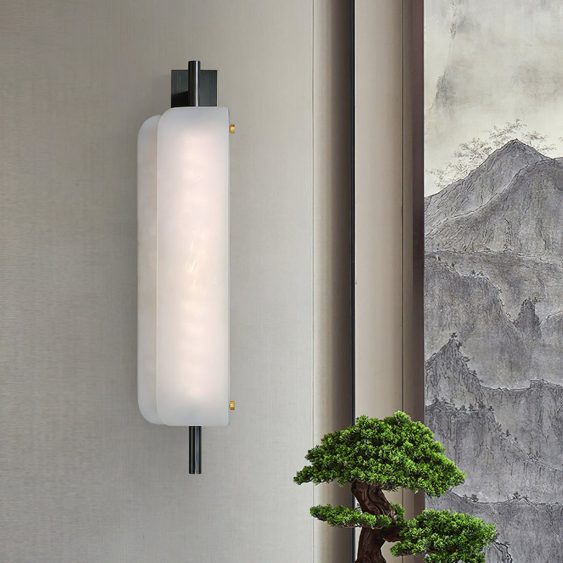 Alabaster Arc Wall Lamp