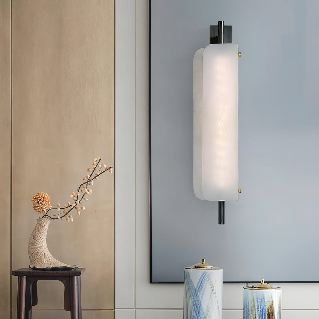 Alabaster Arc Wall Lamp