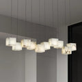 Alabaster Box Linear Chandelier - 6 heads L 28.3