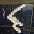 Alabaster Box Linear Chandelier - 6 heads L 28.3