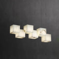 Alabaster Box Linear Chandelier - 6 heads L 28.3
