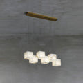 Alabaster Box Linear Chandelier - 6 heads L 28.3