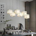 Alabaster Box Linear Chandelier - 6 heads L 28.3