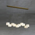 Alabaster Box Linear Chandelier - 10 heads L 47.2