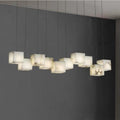 Alabaster Box Linear Chandelier - 6 heads L 28.3