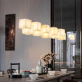 Alabaster Box Linear Chandelier - 6 heads L 28.3