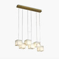 Alabaster Box Linear Chandelier - 6 heads L 28.3