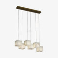 Alabaster Box Linear Chandelier - 6 heads L 28.3