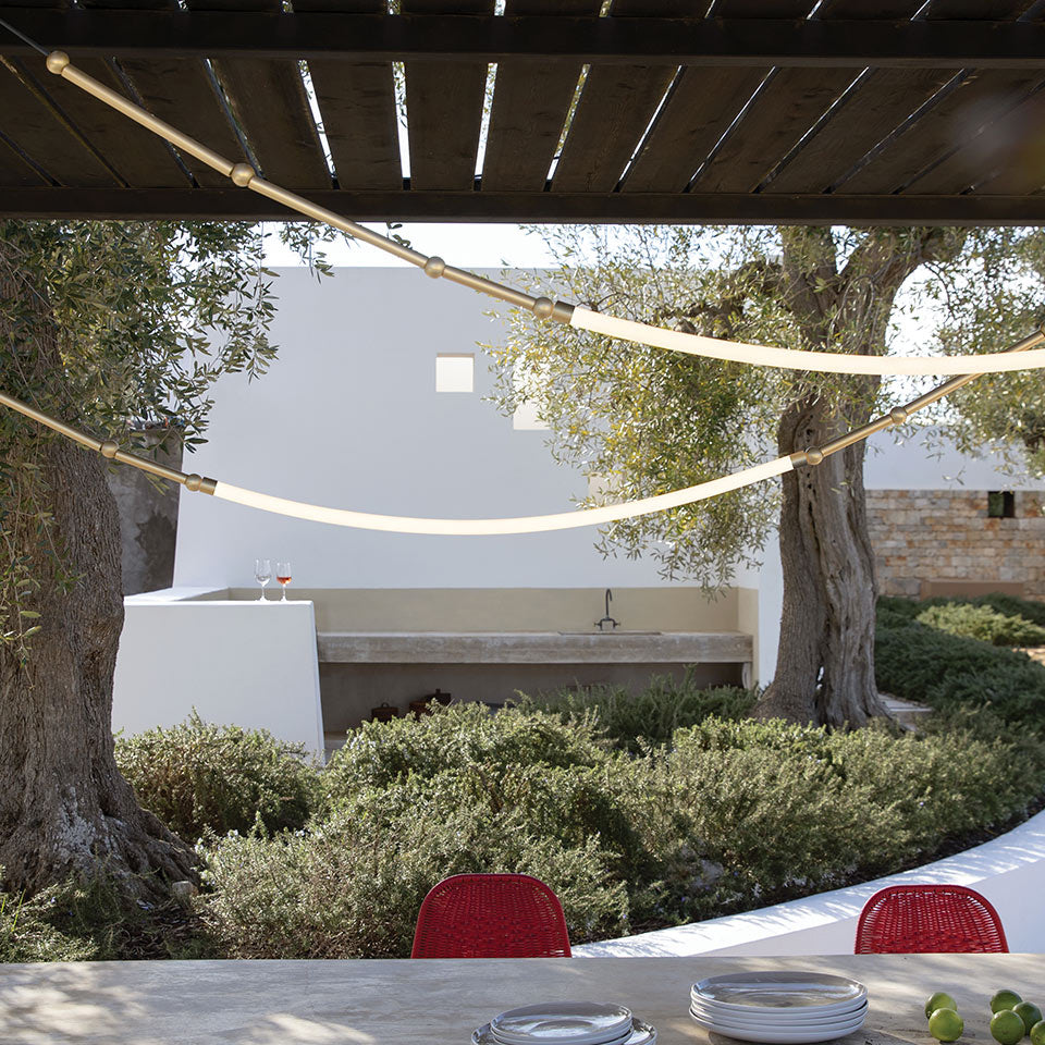 Alabaster Cascade Ring Chandelier