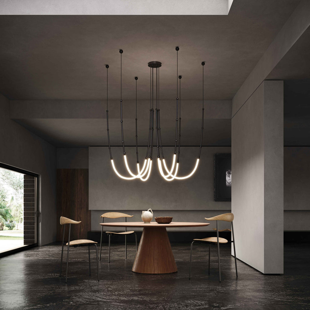 Alabaster Cascade Ring Chandelier - view 4