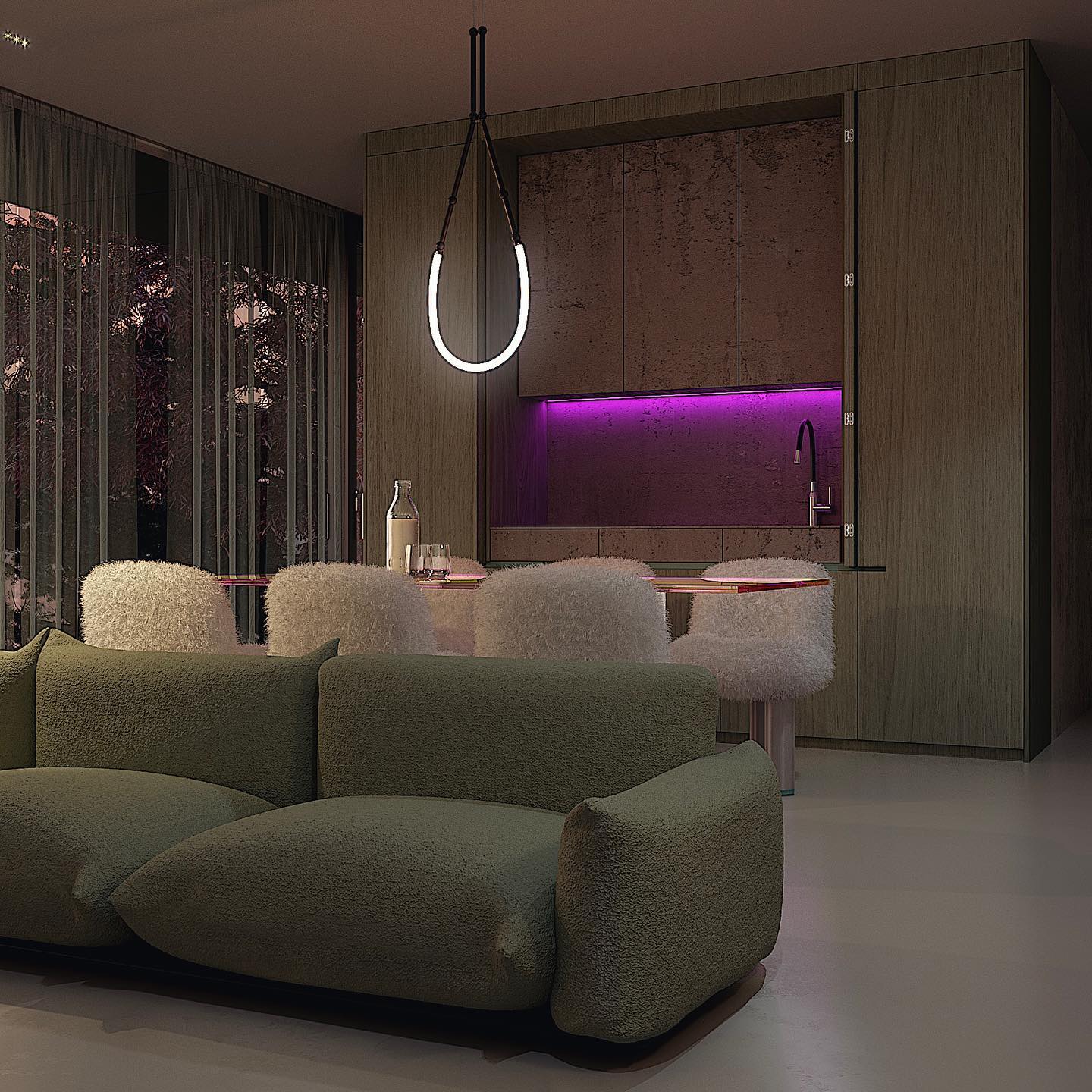 Alabaster Cascade Ring Chandelier - view 11