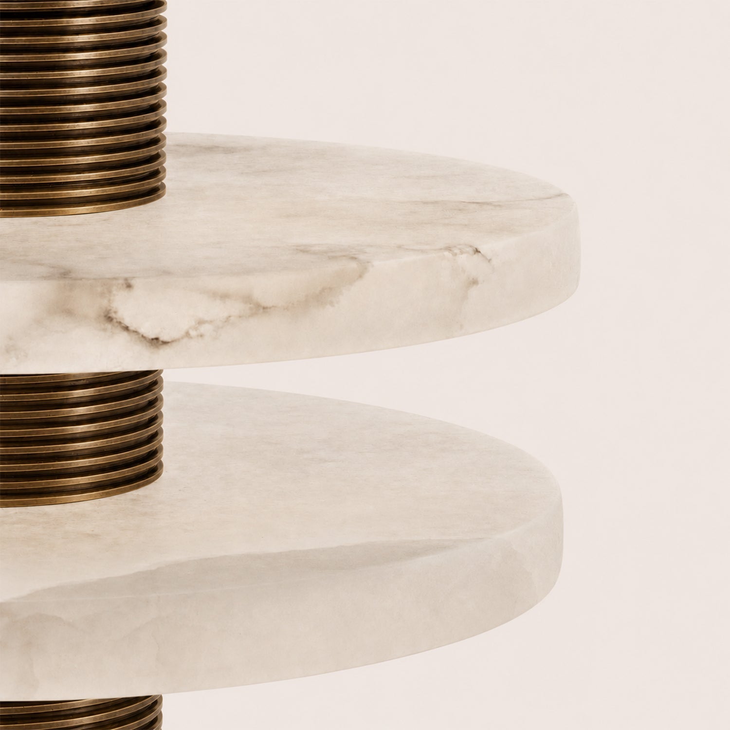 Alabaster Disc Table Lamp