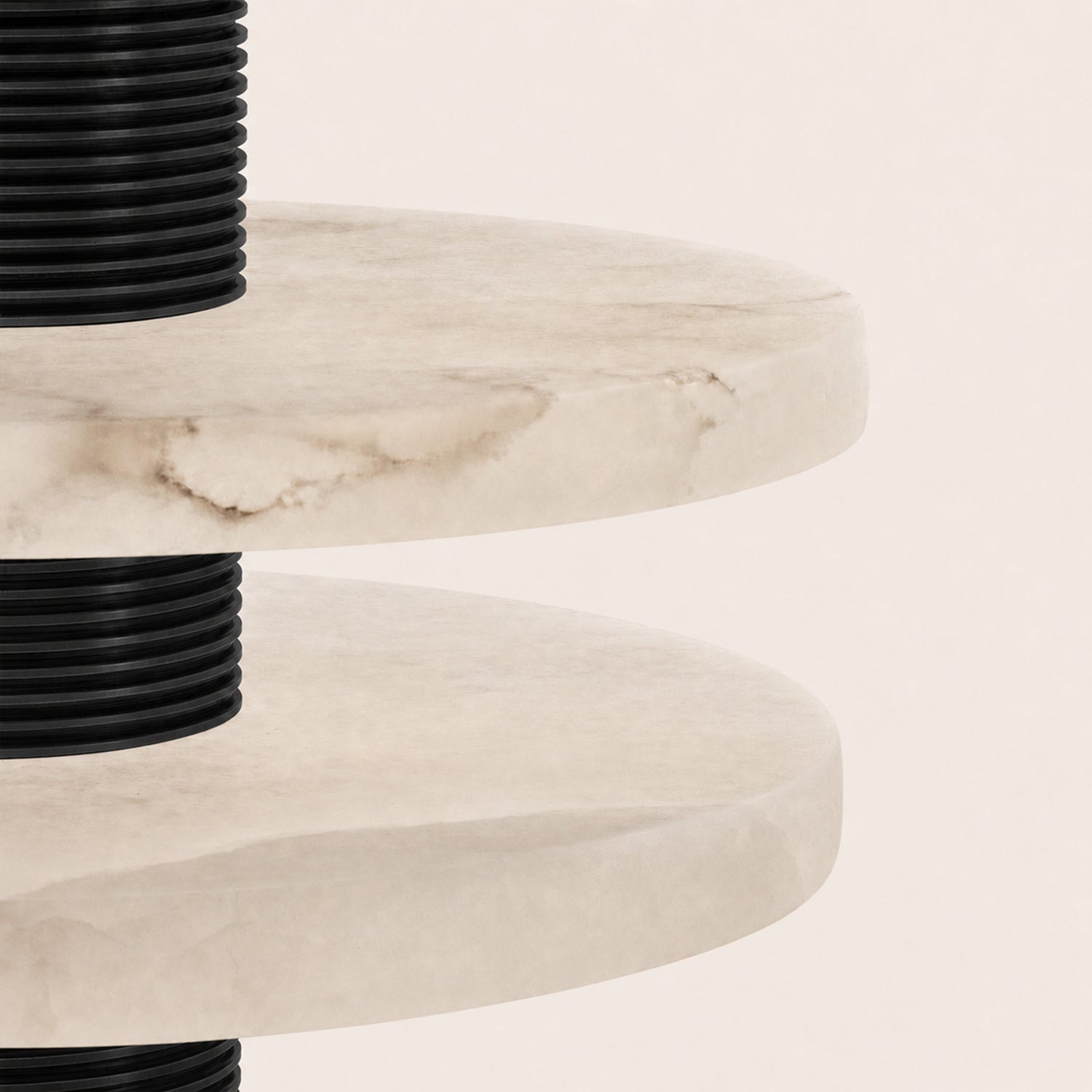 Alabaster Disc Table Lamp