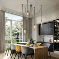 Alabaster Flint 1/2/3/5/7/9/12/15 - Light LED Multi - Drop Pendant - 5 lightsManor Lights