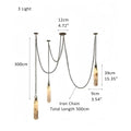 Alabaster Flint 1/2/3/5/7/9/12/15 - Light LED Multi - Drop Pendant - 3 lightsManor Lights