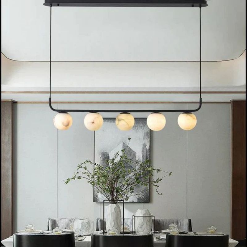 Alabaster Global Linear Chandelier L40" - - Manor Lights