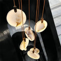 Alabaster Long Staircase Chandelier 5 styles - 10 LightsBlushlighting