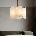 Alabaster Lorry Round Chandelier 20