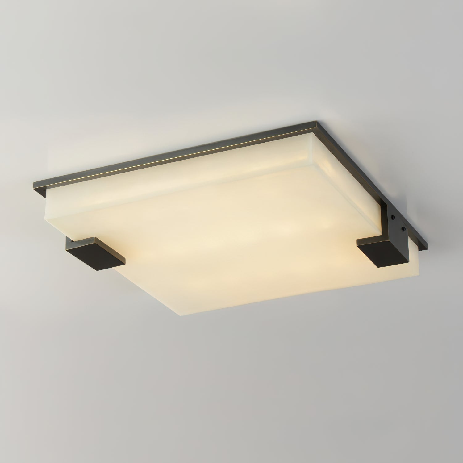 Alabaster Petal Flush Mount Ceiling Light - view 12