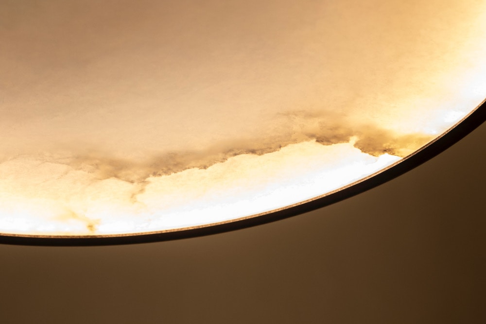 Alabaster Porthole Ring Chandelier